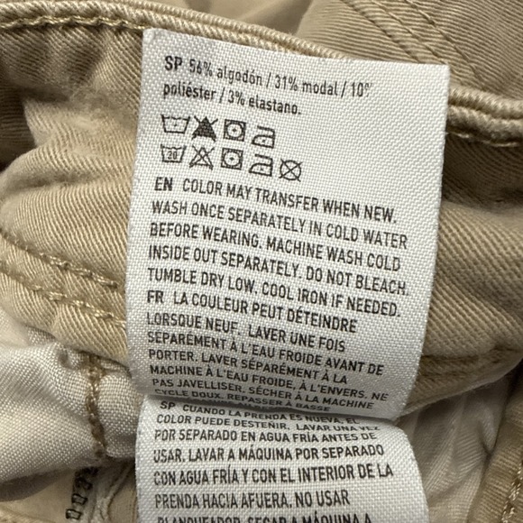 American Eagle kick boot chino pants women's 12XL long tan stretch preppy y2k - Picture 14 of 15